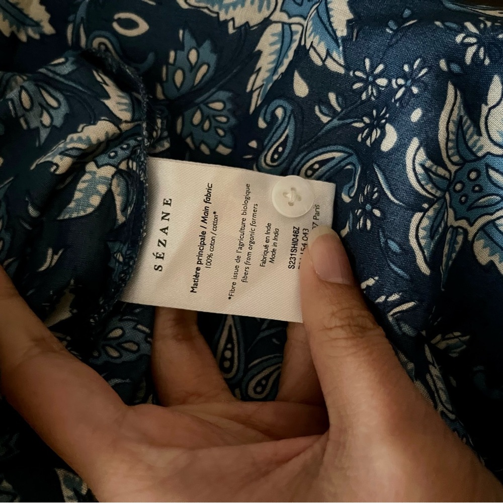 Sezane X Sea NY Mariana Blouse - Picture 6 of 9